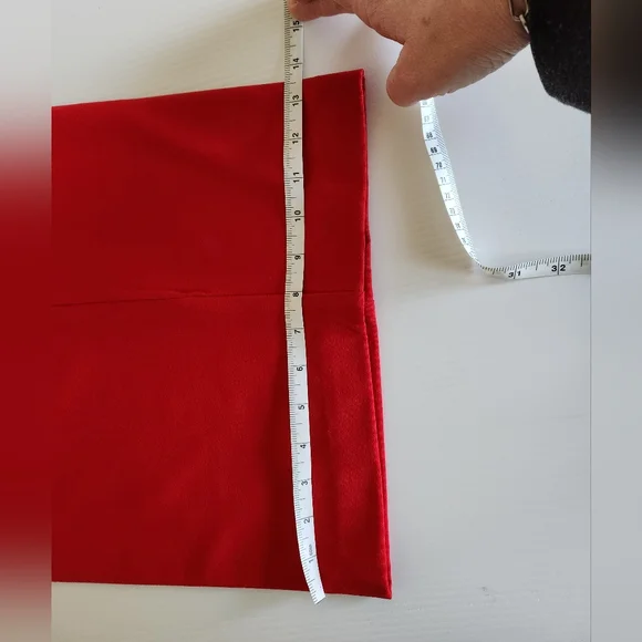 Lane Bryant Bright Red Elastic Waist Wide Leg Pants - Picture 3 of 8